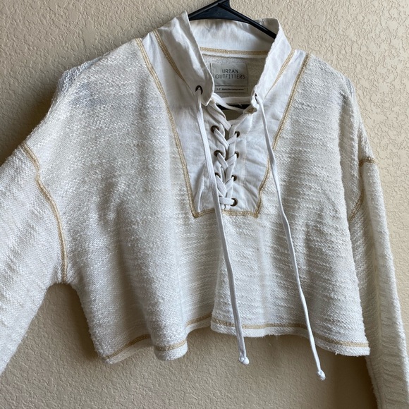 Urban outfitters sweater crop top w laceup front - Picture 4 of 8